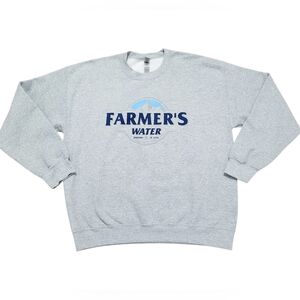 Busch Light Farmer’s Water Gray Crewneck Sweatshirt Size Large  Unisex Gildan